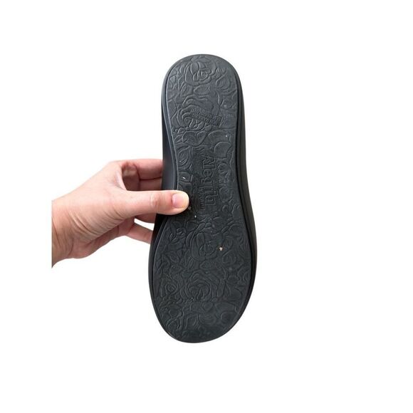 Alegria Womens Black Elly Pewter Fields Metallic Slip On Shoes Size 38 - Picture 4 of 6